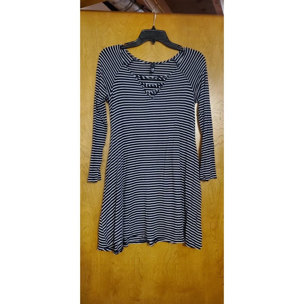 Black and white horizontal stripe Dress